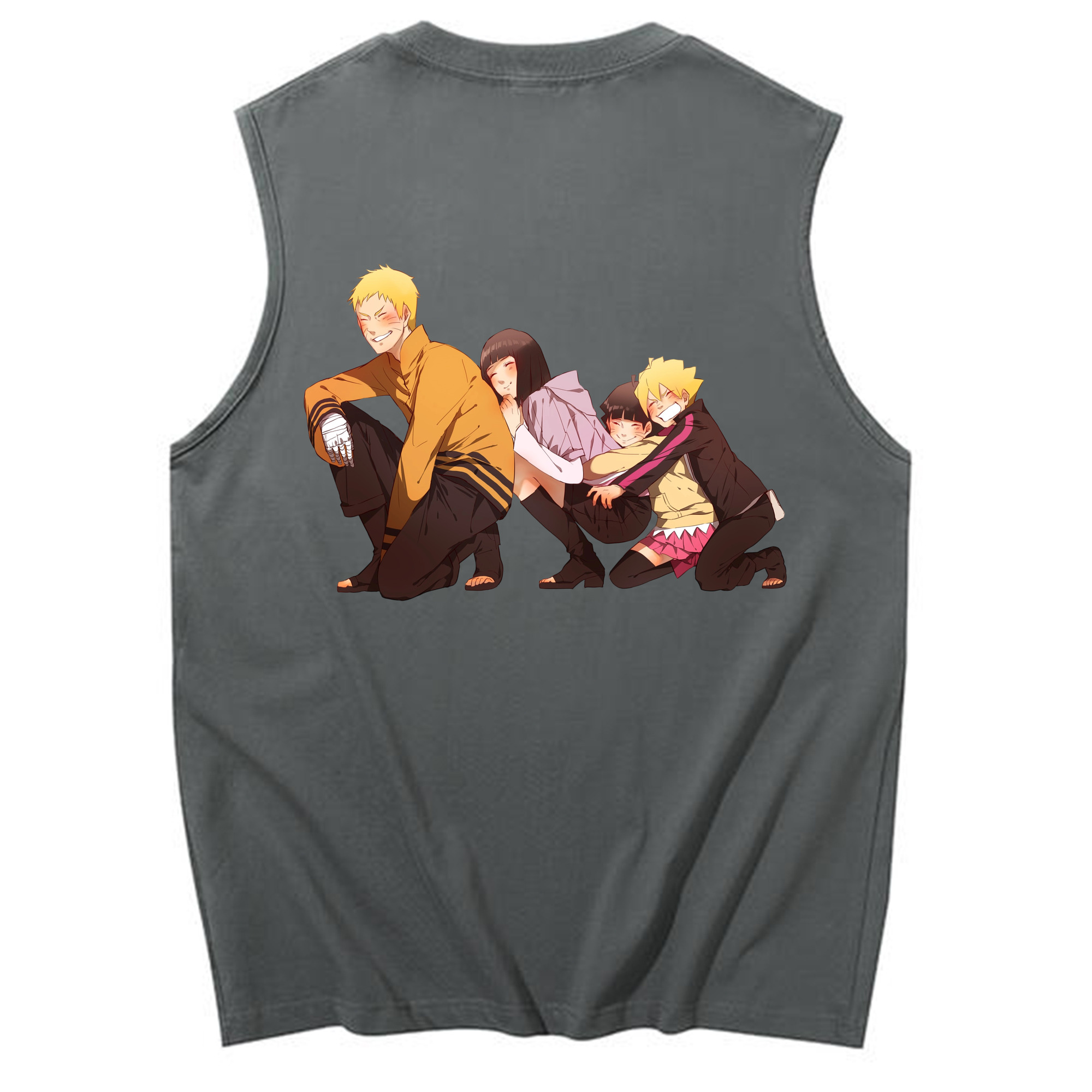 （画像用） NARUTO -ナルト- うずまき ナルト Uzumaki Naruto コットン100％タンクトップ（背面プリント）